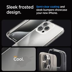 Spigen Ultra Hybrid for iPhone 15 Pro case cover - Frost Clear